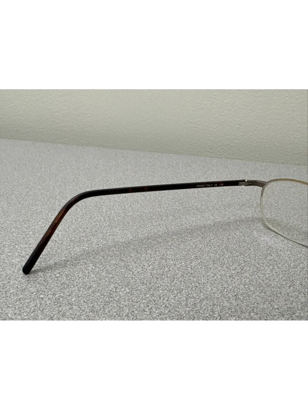 Calvin Klein Eyeglasses ITALY 353-557 Half Rim Tortoise Brown Metal 49[]20-140
